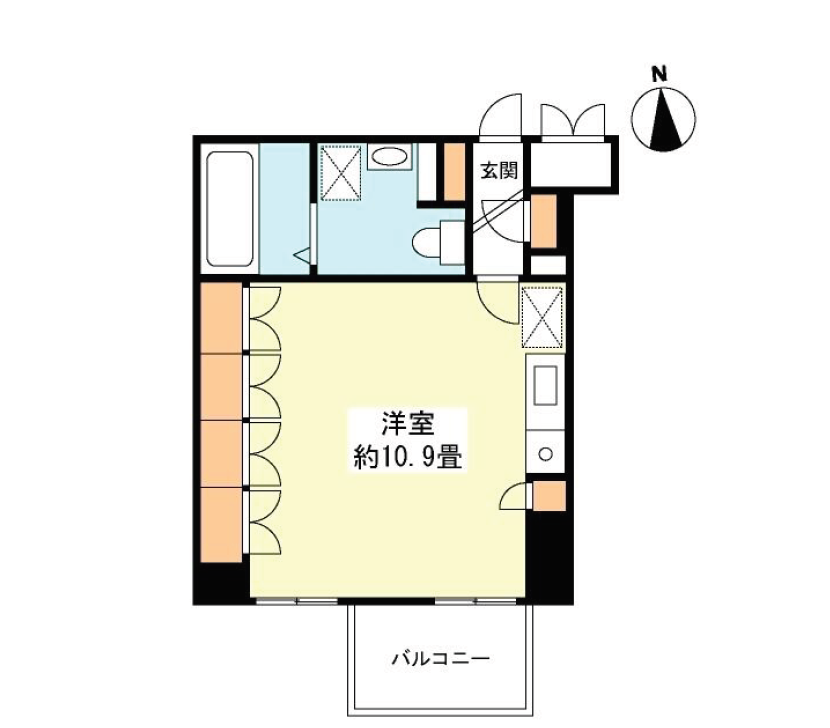 グランカーサ新宿御苑　405号室　間取り