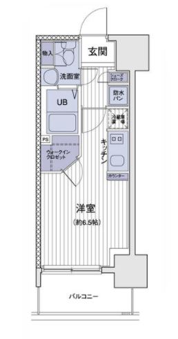 エスティメゾン大島　407号室　間取り