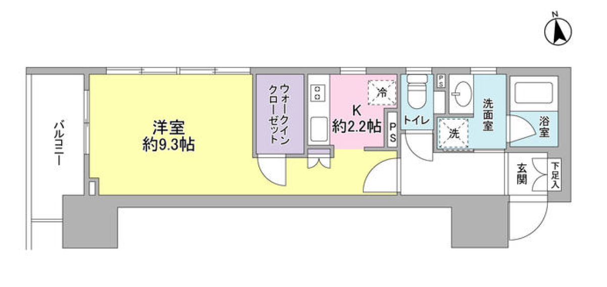 スタイリオ品川中延　1314号室　間取り