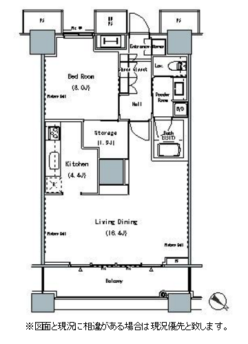 THE TOKYO TOWERS MID TOWER　728号室　間取り