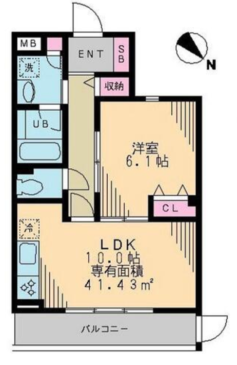 ガーデンテラス柿の木坂　101号室　間取り
