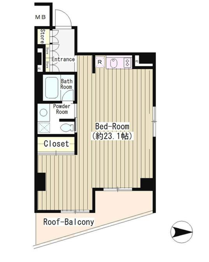 LA・RES西麻布　304号室　間取り