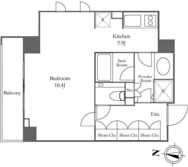 KDXレジデンス恵比寿　704号室　間取り