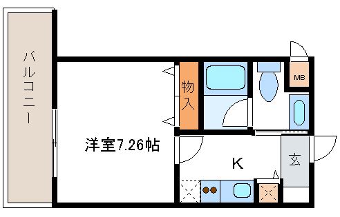 レジディア新川　405号室　間取り