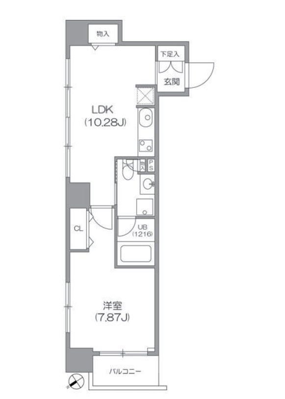ルクレ新川レジデンス　302号室　間取り