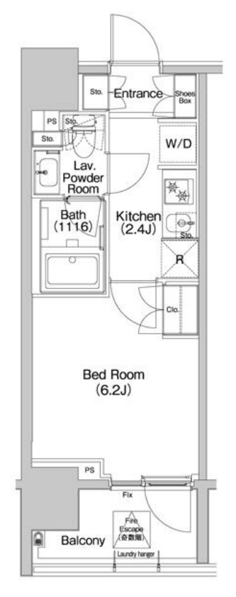 コンフォリア品川イースト　303号室　間取り