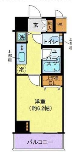 コンシェリア・デュー勝どき　205号室　間取り