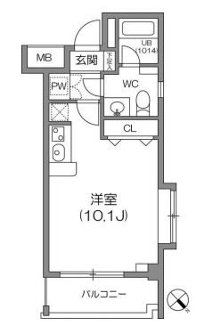 ルクレ森下レジデンス　407号室　間取り