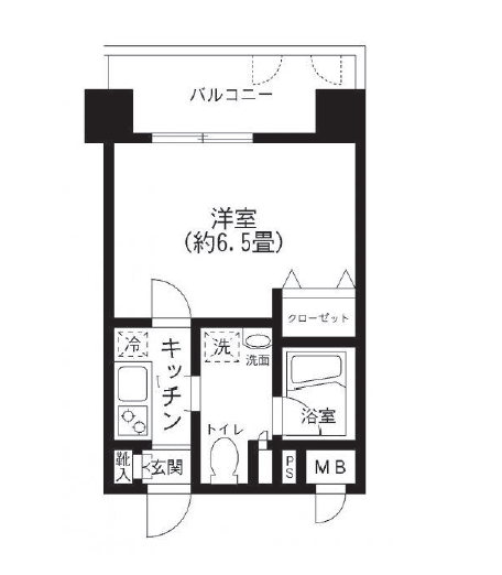 プライムアーバン田町　406号室　間取り