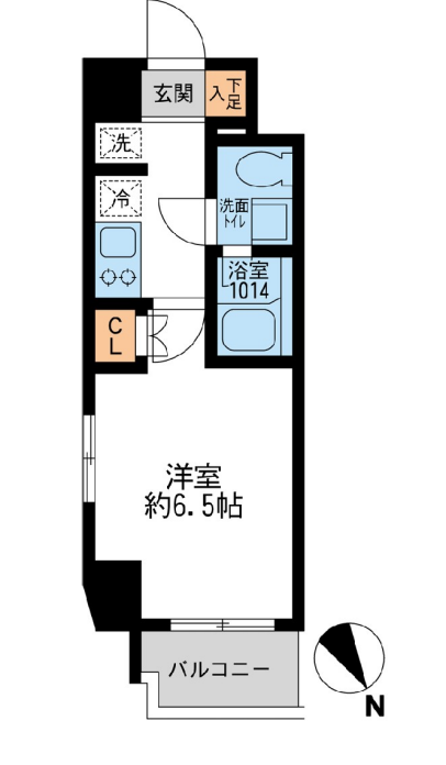 アーデン門前仲町　406号室　間取り