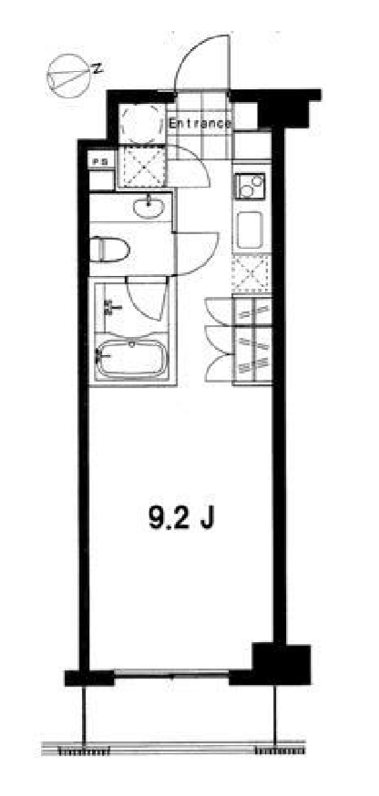 フレンシア麻布十番ノース　604号室　間取り