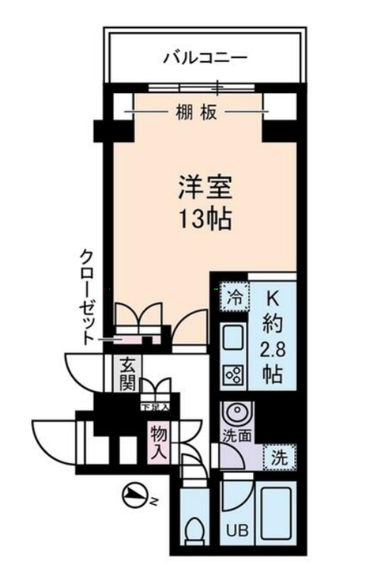 ユニロイヤル九段南　401号室　間取り