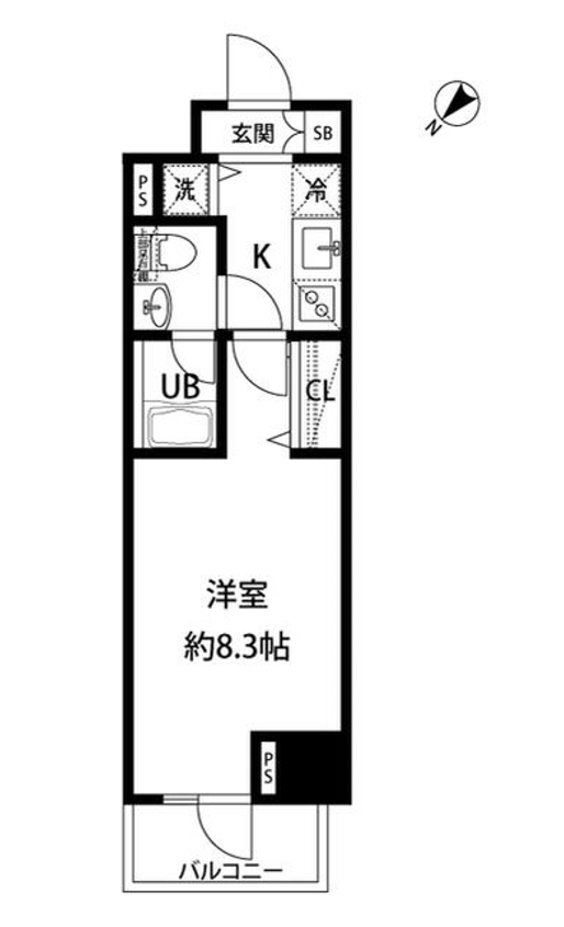 ルクレ日本橋馬喰町　505号室　間取り