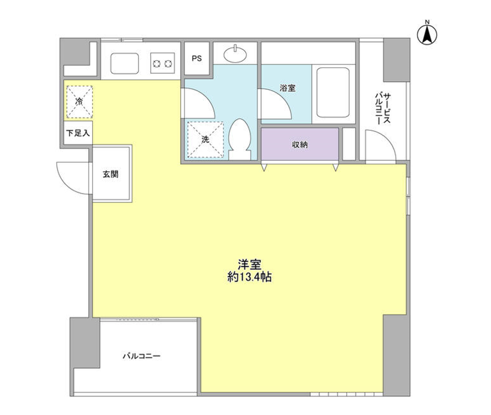 セディア恵比寿　202号室　間取り