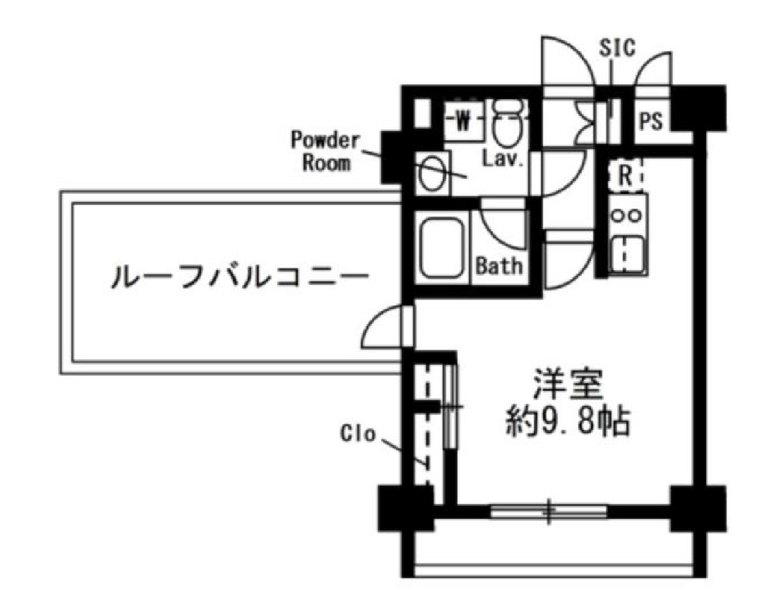 レジディア麻布十番2　803号室　間取り