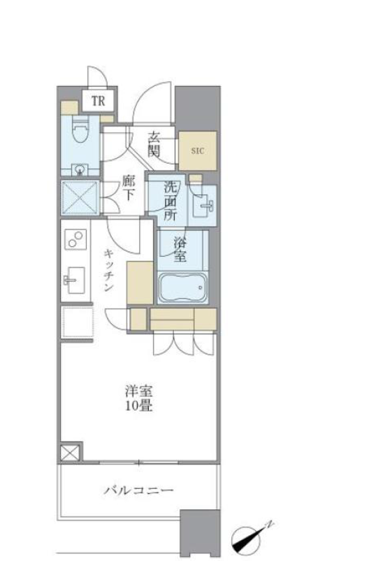 ブリリアタワーズ目黒　813号室　間取り