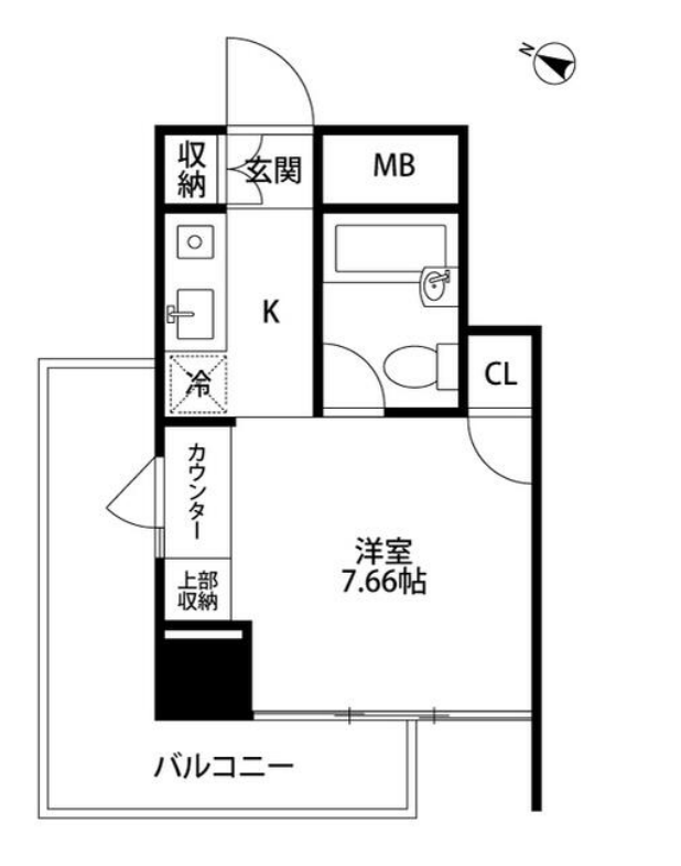 メゾン・ド・ヴィレ麻布台　1207号室　間取り