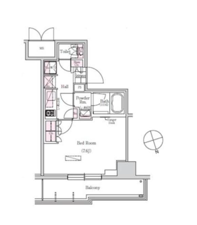 アーバネックス三田　403号室　間取り