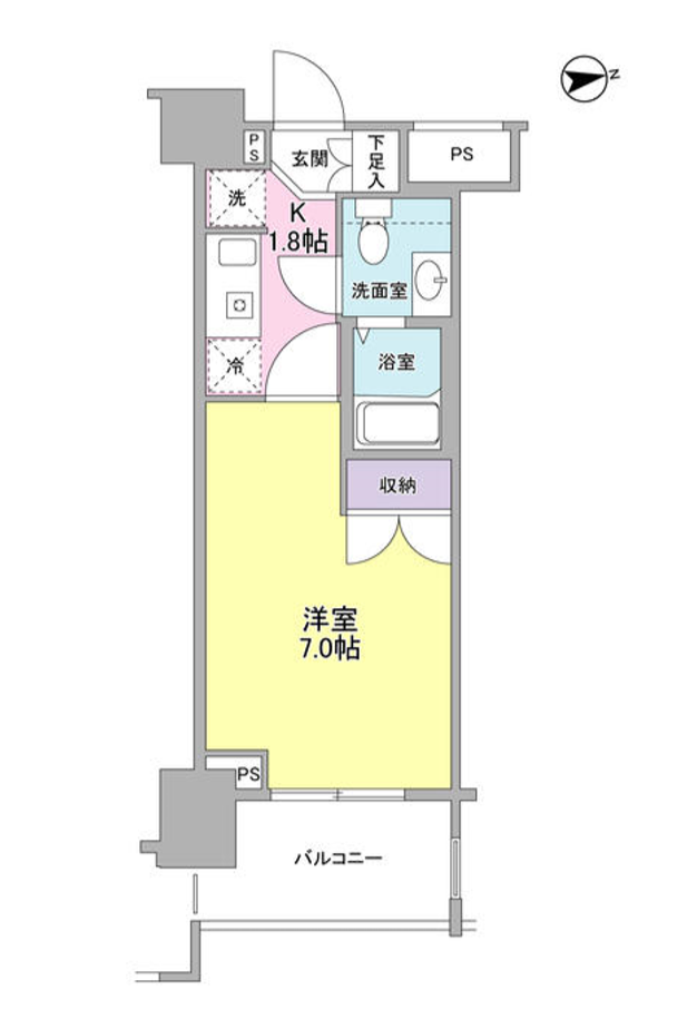 レキシントン・スクエア新宿御苑　505号室　間取り