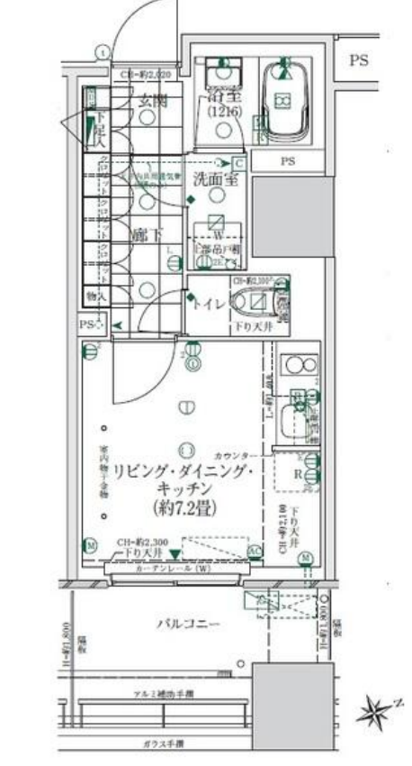 ローレルタワールネ浜松町　303号室　間取り