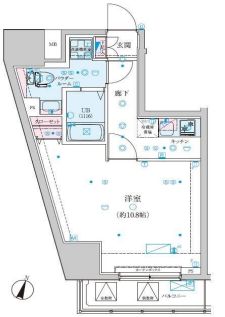 ジェノヴィア渋谷笹塚スカイガーデン　1501号室　間取り