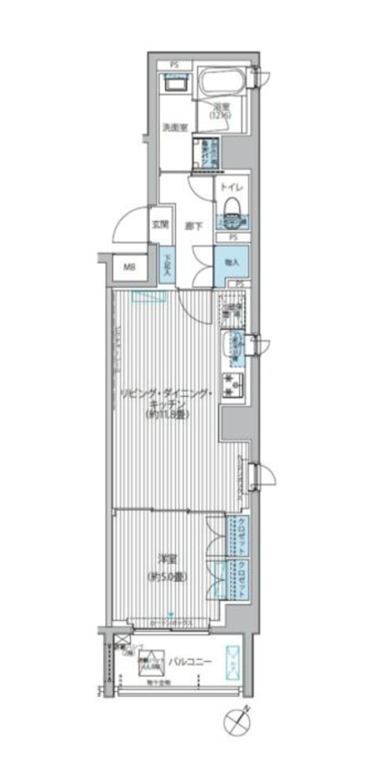 BAUHINIA AKASAKA　402号室　間取り
