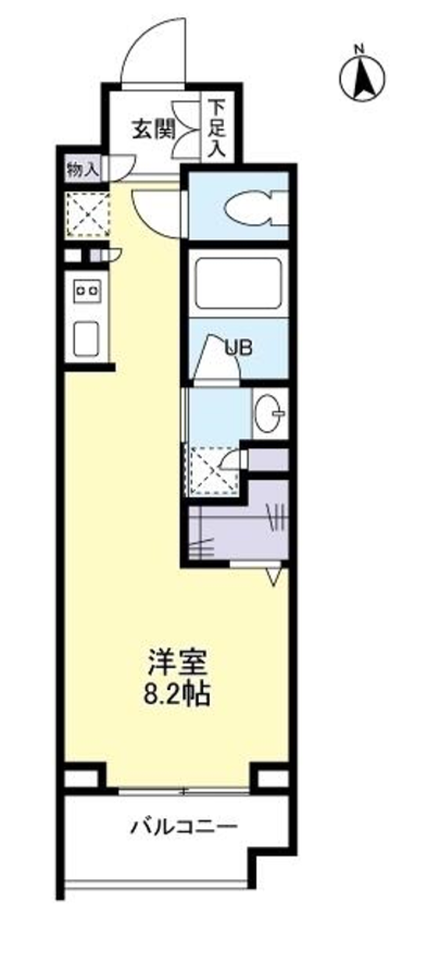 パークフラッツ中目黒　504号室　間取り