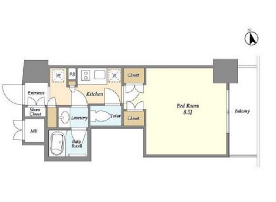 スタイリオ品川大井パークフロント　506号室　間取り
