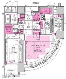 ザ・レジデンス赤坂檜町　901号室　間取り