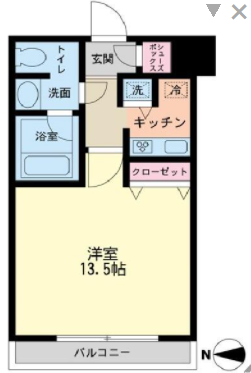 コンシェリア西新宿タワーズウエスト　1002号室　間取り