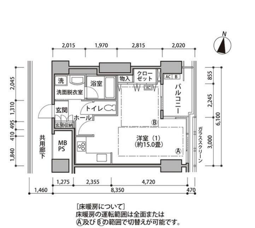東雲キャナルコートCODAN　17号棟1206号室　間取り