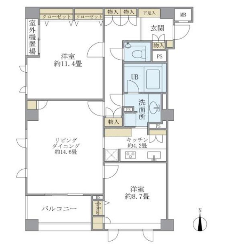 アパートメンツ東山　303号室　間取り