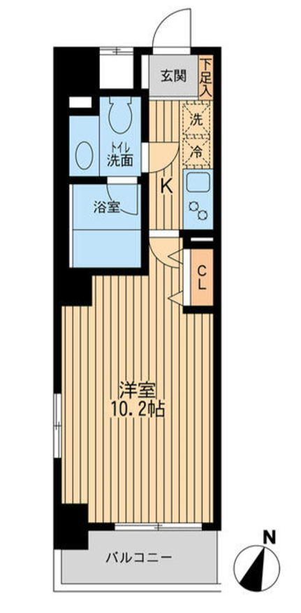 ユニフォート目黒中町　209号室　間取り