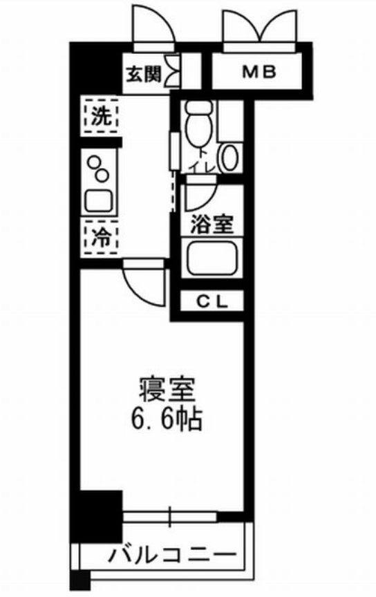 レジディア月島3　909号室　間取り