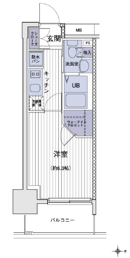 エスティメゾン大島　224号室　間取り