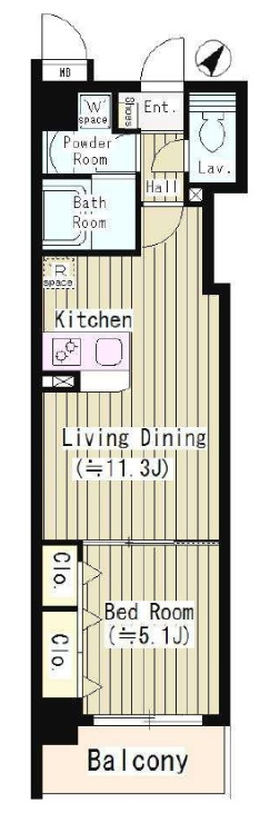 ワイズパティオ　305号室　間取り