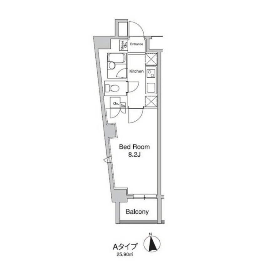 プラウドフラット代々木上原　401号室　間取り