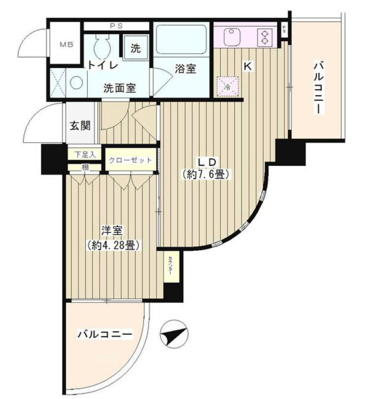 ノナプレイス渋谷富ヶ谷　302号室　間取り