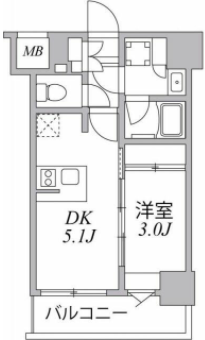 シーフォルム住吉　704号室　間取り