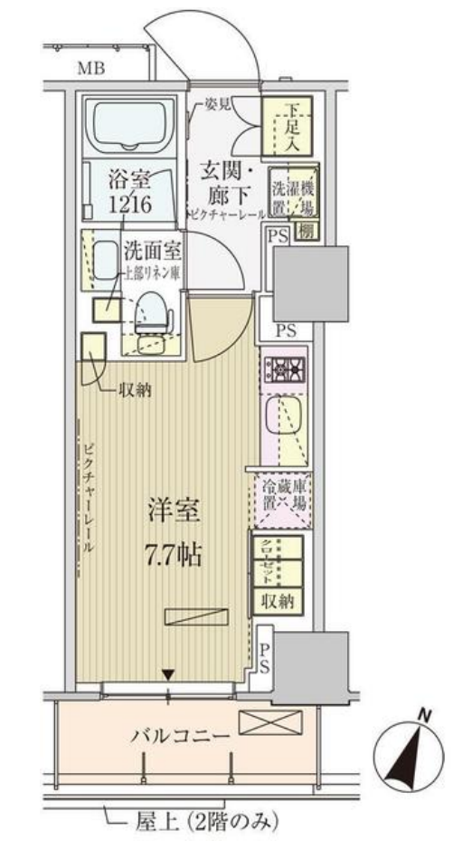 パークアクシス赤坂見附　603号室　間取り