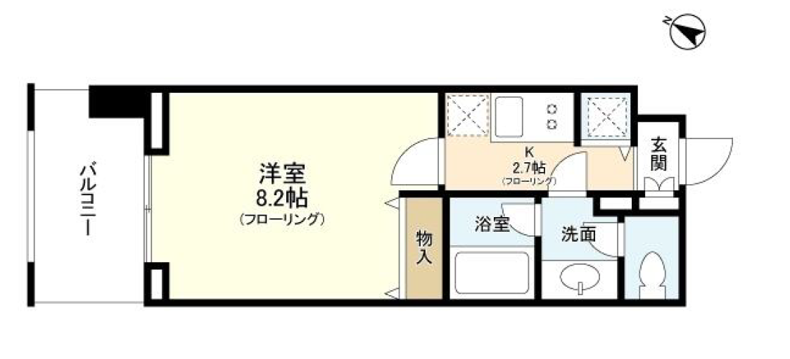 プロスペクト東雲橋　710号室　間取り