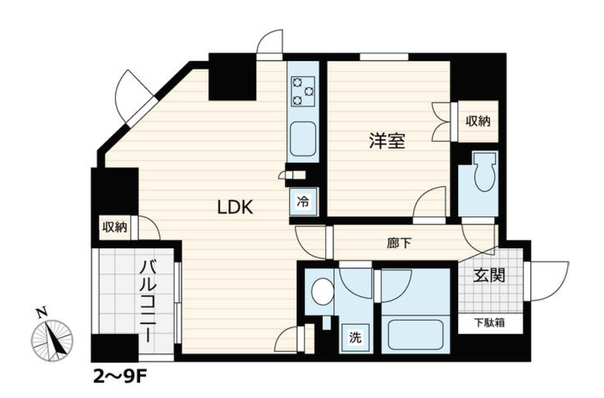VORT銀座レジデンス2　602号室　間取り