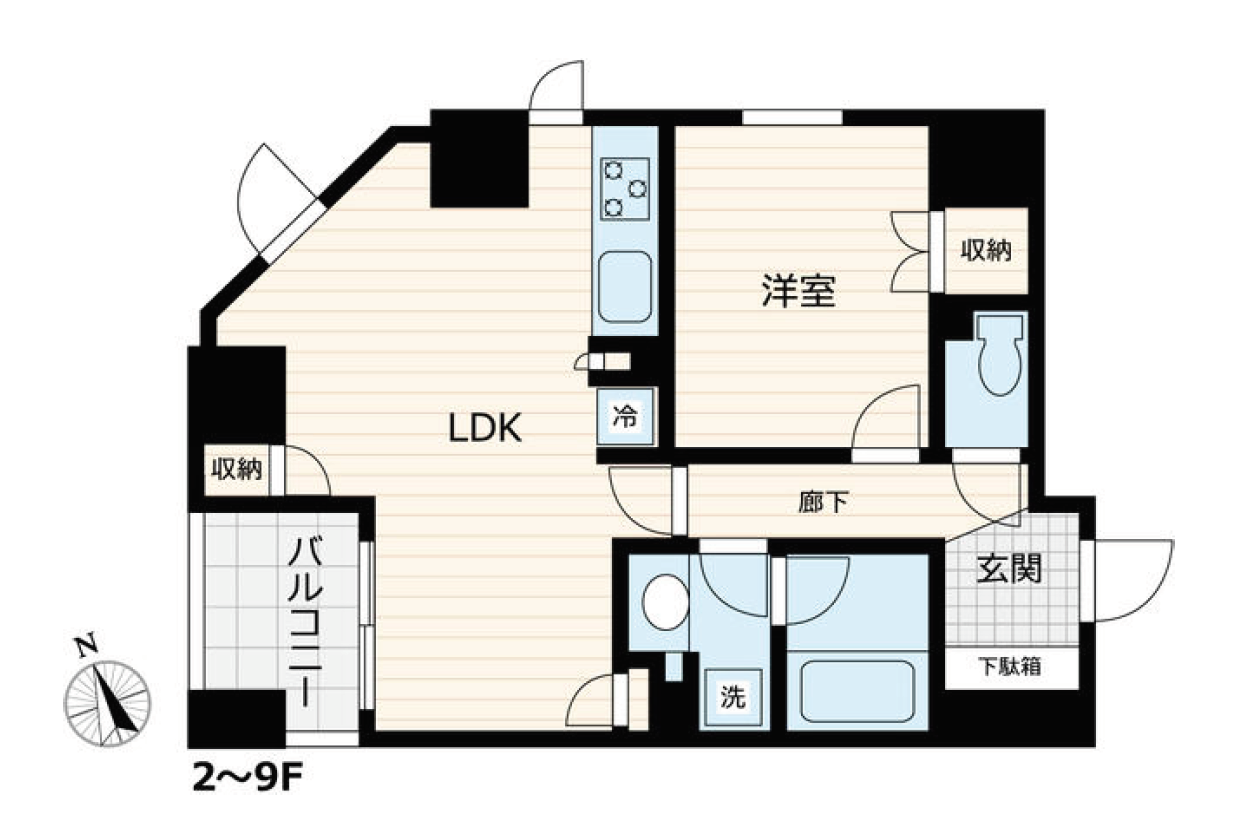 VORT銀座レジデンス2　702号室　間取り