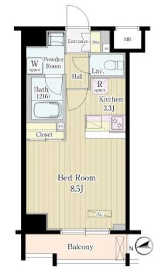 松葉　1003号室　間取り