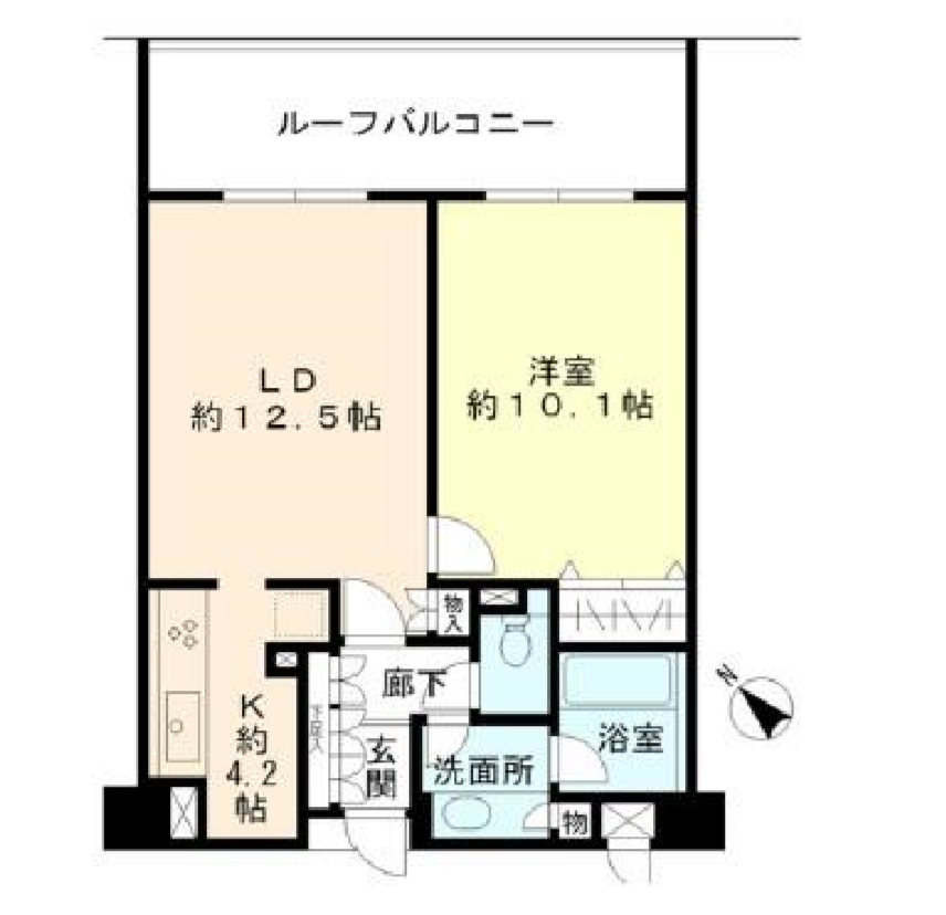 ヒューリック目黒三田　514号室　間取り