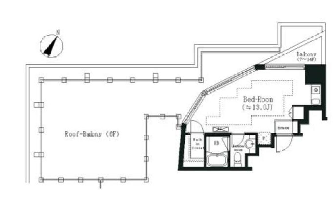 エルスタンザ白金　603号室　間取り