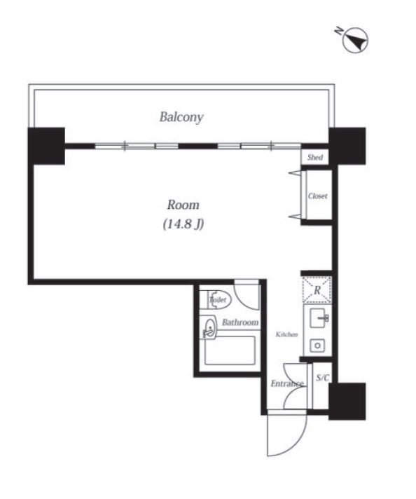 メゾン・ド・ヴィレ麻布台　202号室　間取り