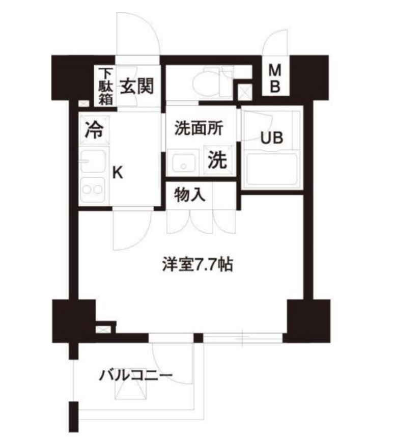 レジディア白金高輪　503号室　間取り