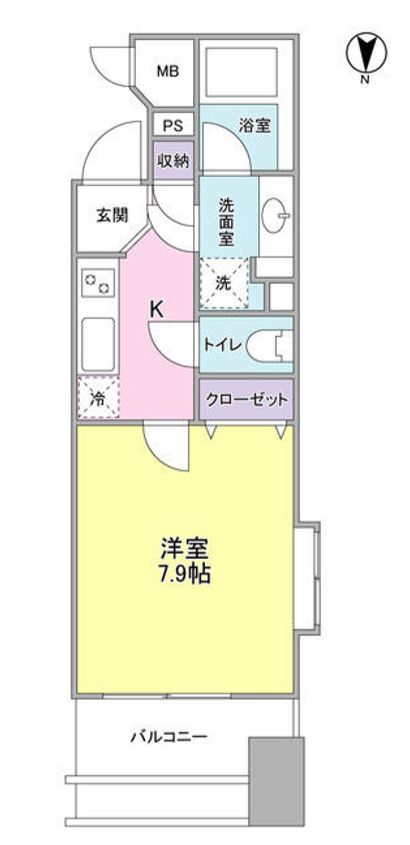 プロスペクト・グラーサ広尾　204号室　間取り