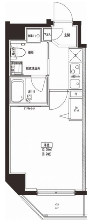 ハーモニーレジデンス東京ベイ　401号室　間取り